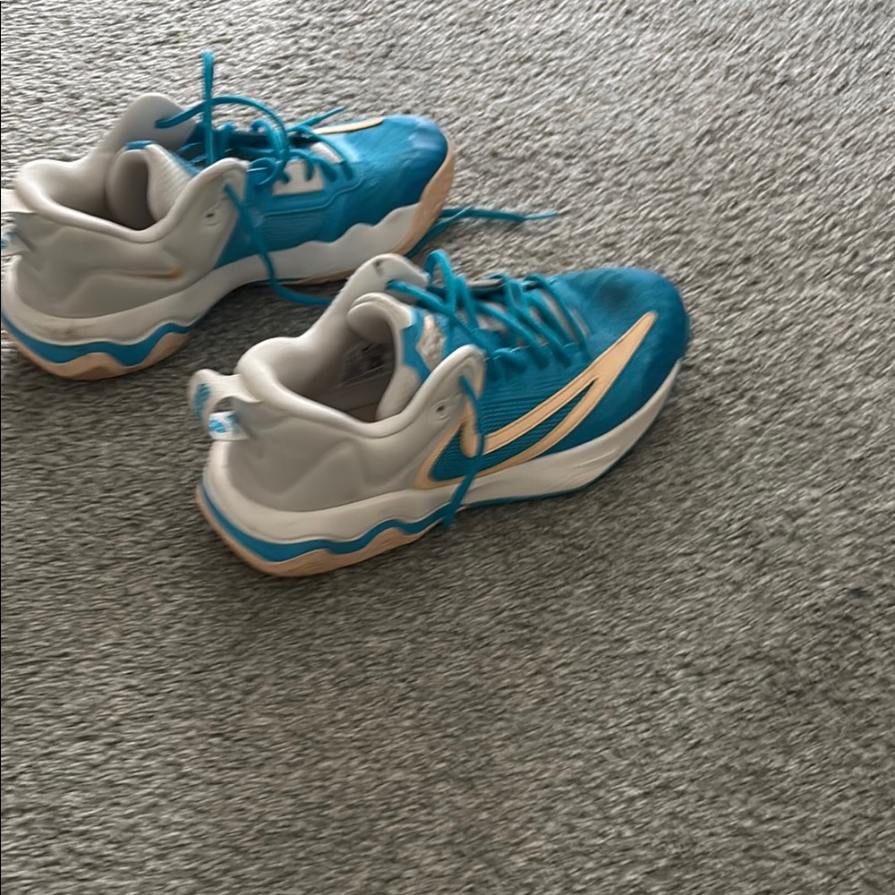 Nike Kids Teal and White Sneakers